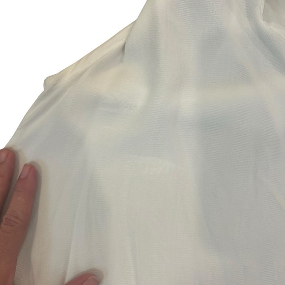 Bryn Walker sleeveless cowl neck Tencel white top size large - Picture 12 of 12